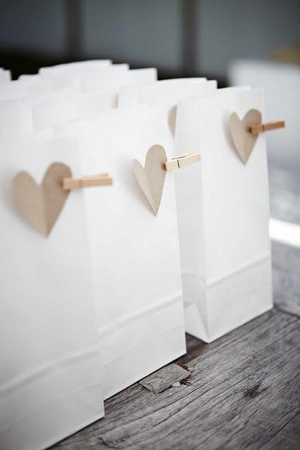 QQOUTLET Kraft Small White Paper Bags - 3 x 2 x 6"", ""Party Favors, Lunch Bags, Wedding Favors - 100 per Pack - Image 2